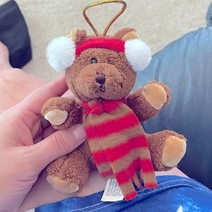 Hugfun holiday plush teddy bear ornament